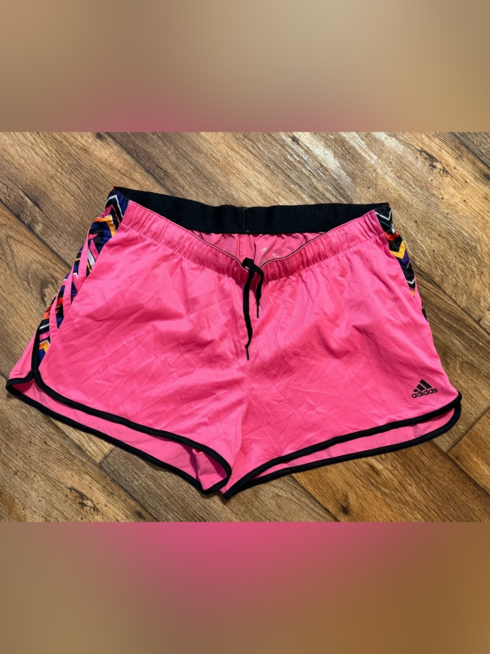 ADIDAS Pink Women's Athletic Shorts- Climalite- size: L